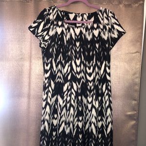 International Concepts Black and White Cocktail Dress